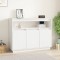 vidaXL Servantă, alb, 104,5x34x80 cm, lemn masiv de pin