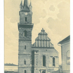 4635 - BISTRITA, Evangelical Church, Romania - old postcard - used - 1917