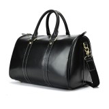 Geanta din piele naturala, Meta, Oil Black