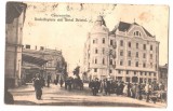 SV * Cernauti * PIATA RUDOLF cu HOTELUL BRISTOL * anii &#039;10, Circulata, Printata, Fotografie