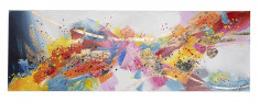 Tablou abstract pictat in ulei pe panza Crown 150 cm x 3.5 cm x 50 h Elegant DecoLux foto