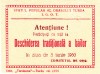 BILET INTRARE BAI TURDA 1960 DESCHIDERA BAILOR, ROMANIA, Dulce, Romania 1900 - 1950, Rosu