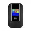 Modem WIFI de buzunar 4G LTE, ambrasmart, Negru, Cu baterie si sloturi de card, Conexiune multipla, Ecran LCD, Type C