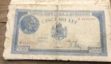 (BNK A) Romania bancnota 5000 lei 21 august 1945