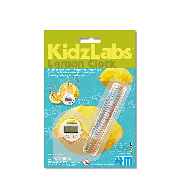 Kit experiment lamaia ceas , Lemon Clock, KidzLabs Mini, 4M