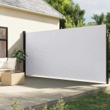 Cumpara ieftin Copertină laterală retractabilă, alb, 220x600 cm