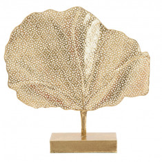 Decoratiune Leaf, Mauro Ferretti, 55x10x56 cm, fier, auriu