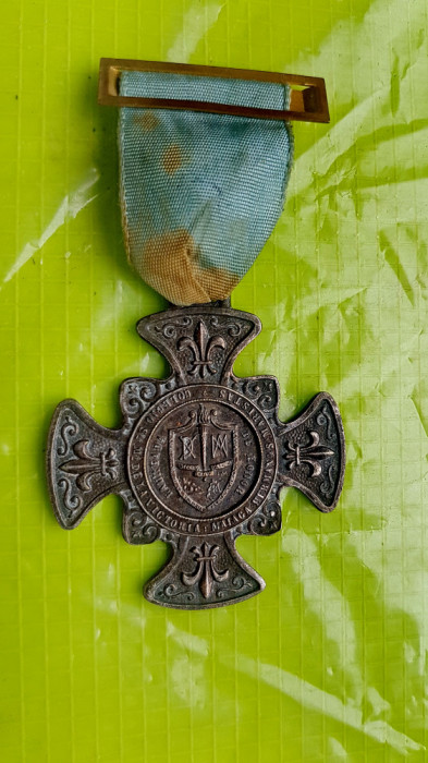 E932-I-Medalie veche semne SCUTIERI-Regal interbelica Spania-LAUREADA DE HONOR.