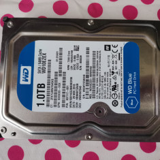 HDD 1 Tb 3,5 inch Western Digital Blue Sata3 6Gb/s 64MB Cache.