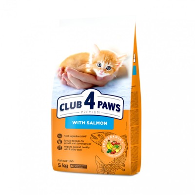 Club 4 Paws Premium Hrana uscata pisoi, cu somon 5kg foto