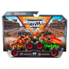 Set 2 masini, Monster Jam, Bakugan Dragonoid Vs Dragonoid, 1:64, 20144306