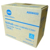 Cartus original Konica Minolta C3351 C3851 TNP49C A95W450 Cyan 12K