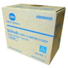 Cartus original Konica Minolta C3351 C3851 TNP49C A95W450 Cyan 12K