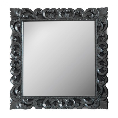Oglinda Temptation 2, 90x90x3cm, Negru Argint foto