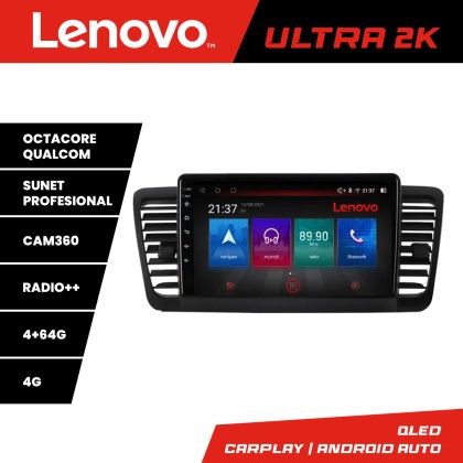 Navigatie Subaru Outback Legacy Lenovo Kit-SU02 8 core QLED Qualcomm 4+64 360 Android Waze USB Navigatie Internet Youtube Radio CarStore Technology