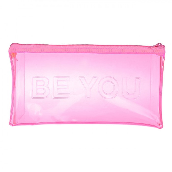 Portfard Be You, Model Floral, Fucsia, 21x11 cm