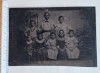 Tintype (ferotip) grup 8 copii &ndash; c. 1900 Belle &Eacute;poque &ndash; 8,1&times;12,6 cm &ndash; studio