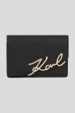 Karl Lagerfeld portofel de piele culoarea negru, A3W32018