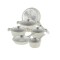 Set oale marmorate Royaly Line ES 1010G 10 piese - crem