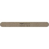 Pila Unghii Bambus Top Choice 80/120, Dreapta, Profesionala, Unghii Naturale si False, Multicolor, 18cm