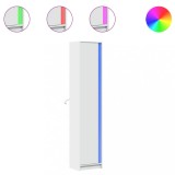 Cumpara ieftin Dulap inalt cu LED alb 41,5x32,5x200 cm lemn prelucrat