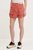 Columbia pantaloni scurți Cove Beach culoarea portocaliu, uni, high waist, 2119351