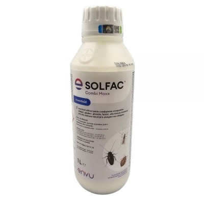 Solfac Combi Maxx 1L pentru combaterea muștelor ț&amp;acirc;nțarilor g&amp;acirc;ndacilor ploșnițelor de pat furnicilor foto