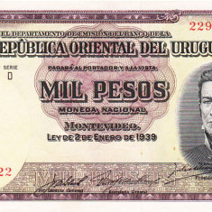 Uruguay 1000 1 000 Pesos 02.01.1939 P-41 Seria 2296222