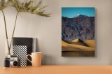 Tablou Canvas Peisaj Deșert Dune Munți Zăpadă Aventura Contrast Solitudine, 26 x 39 cm, CMCLASS