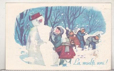 bnk cp Felicitare 230/1966 - circulata - marca fixa foto