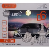 Set H7 - Bec H7 D6 LED 2 x 38W 4200LM IP76