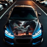 Folie Capota Auto &quot;Hood Art&quot; rezistenta la exterior, marime L (180 x 130cm) - Cod: AVX-CAPOTA-022L, AVEX