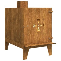 vidaXL Sobă de camping 35x50x60 cm Oțel Corten 859841