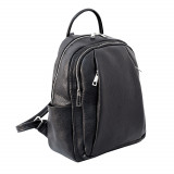 Rucsac dama din piele naturala, negru, DR137