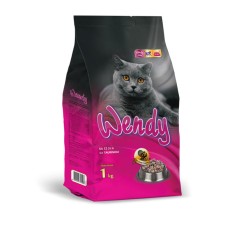 WENDY - cu curcan- Hrana uscata pentru toate rasele de pisici cu gust de curcan, 1 KG