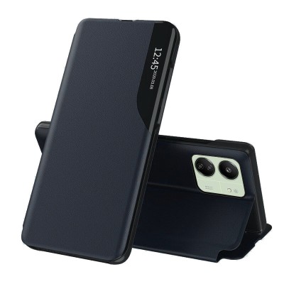 Husa Xiaomi Redmi 13C 4G Eco Leather View flip tip carte, albastru foto