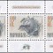 UNGARIA 1999-125 ANI UPU-BLOC CU UN STREIF DE 3 TIMBRE NESTAMPILATE MNH