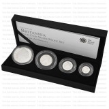 2010 Britannia - Four Coin Silver Proof Set - 4 monede + cutie + COA