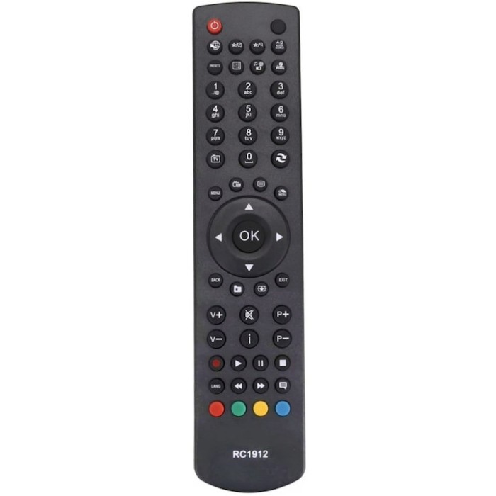 Telecomanda pentru Toshiba, Vestel, Funai, Sharp, Orion etc., RC1912, x-remote, Universal, Negru