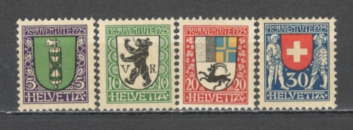 Elvetia.1925 PRO JUVENTUTE-Steme DH.2