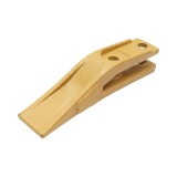 Dinte cupa buldoexcavator Caterpillar OEM 1358203, 280 mm, 52 mm, gauri 17 mm, interax 75 mm, 3.5 kg, 10 T, surub cu piulita M16x38mm