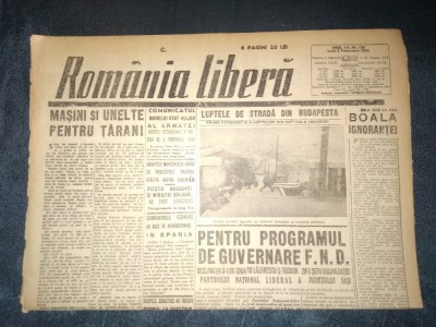 ZIAR ROMANIA LIBERA 5 FEBRUARIE 1945 foto