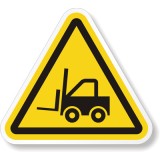 Eticheta pericol cu ​​stivuitorul