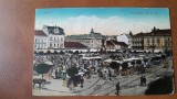 Carte postala, Arad Piata, inceput de secol XX