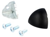 Colțar Profile 8mm Zinc Turnat FATH pentru Profile 40mm, Rotunjit, Carcasa Poliamida Negru