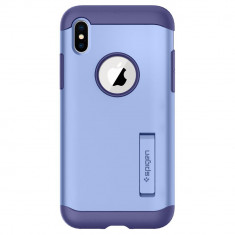 Husa iPhone X, Spigen Slim Armor Air Cushion, Violet foto