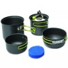 Set Vase Camping Pinguin Double Alu 4 Piese, Aluminiu Anodizat, 1.5L/1L/750ml/500ml, Ușor &amp; Durabil
