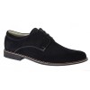 Pantofi barbati casual din piele naturala intoarsa - Model Negru PASN