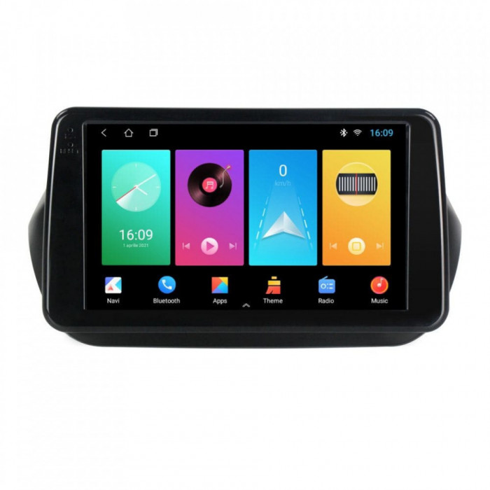 Navigatie dedicata cu Android Fiat Qubo 2008 - 2019, 1GB RAM, Radio GPS Dual