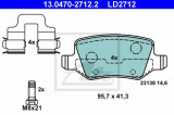 Set placute frana,frana disc MERCEDES B-CLASS (W245) (2005 - 2011) ATE 13.0470-2712.2